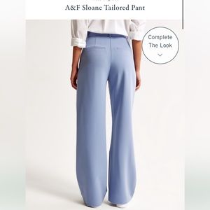 NWT Abercrombie sapphire blue sloane tailored pants